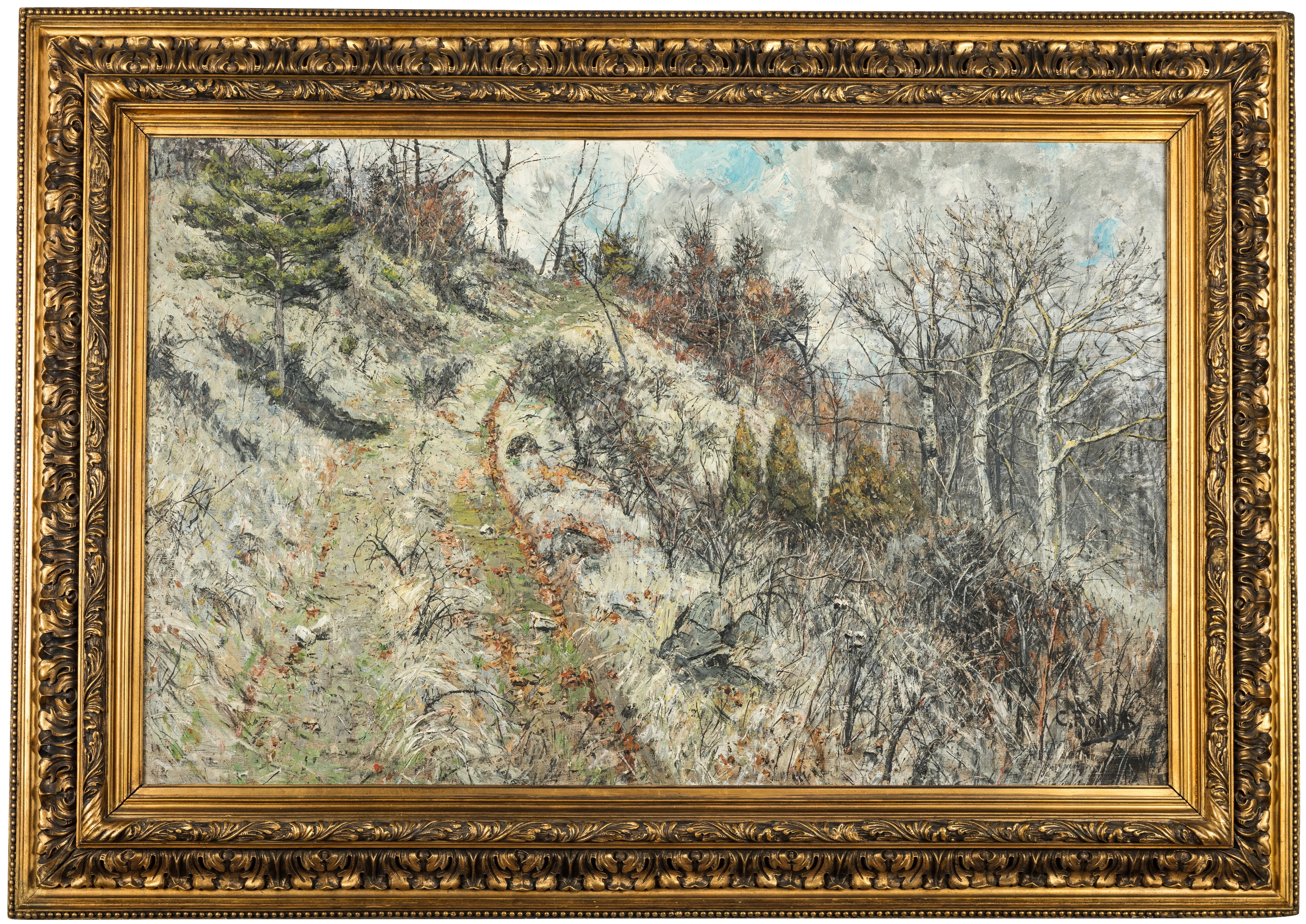 Christian Rohlfs: Steilhang bei Buchfart im März, um 1889