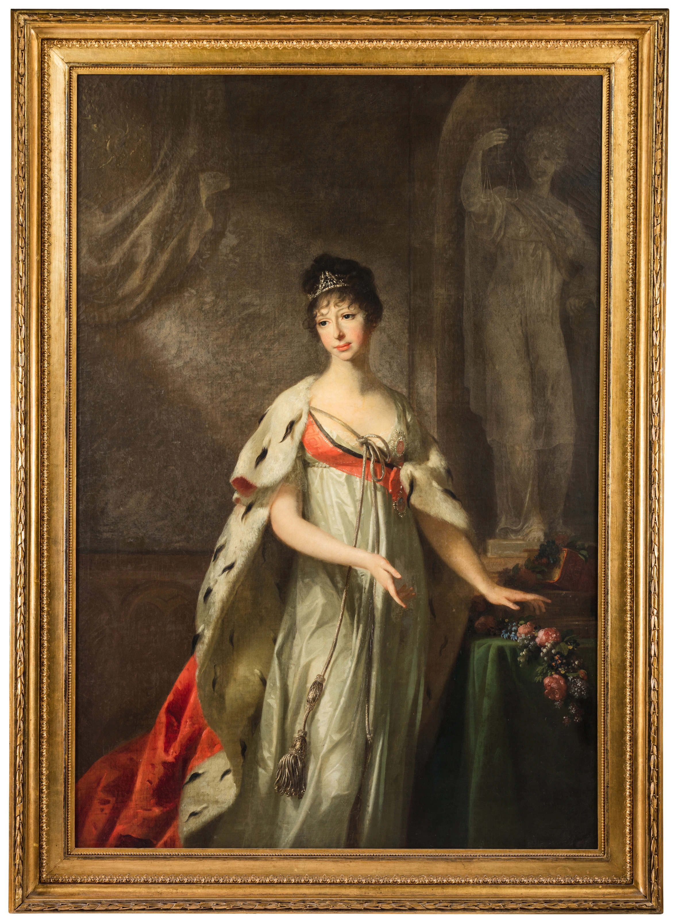 Johann Friedrich August Tischbein: Porträt Erbprinzessin Maria Pawlowna von Sachsen-Weimar-Eisenach, 1805