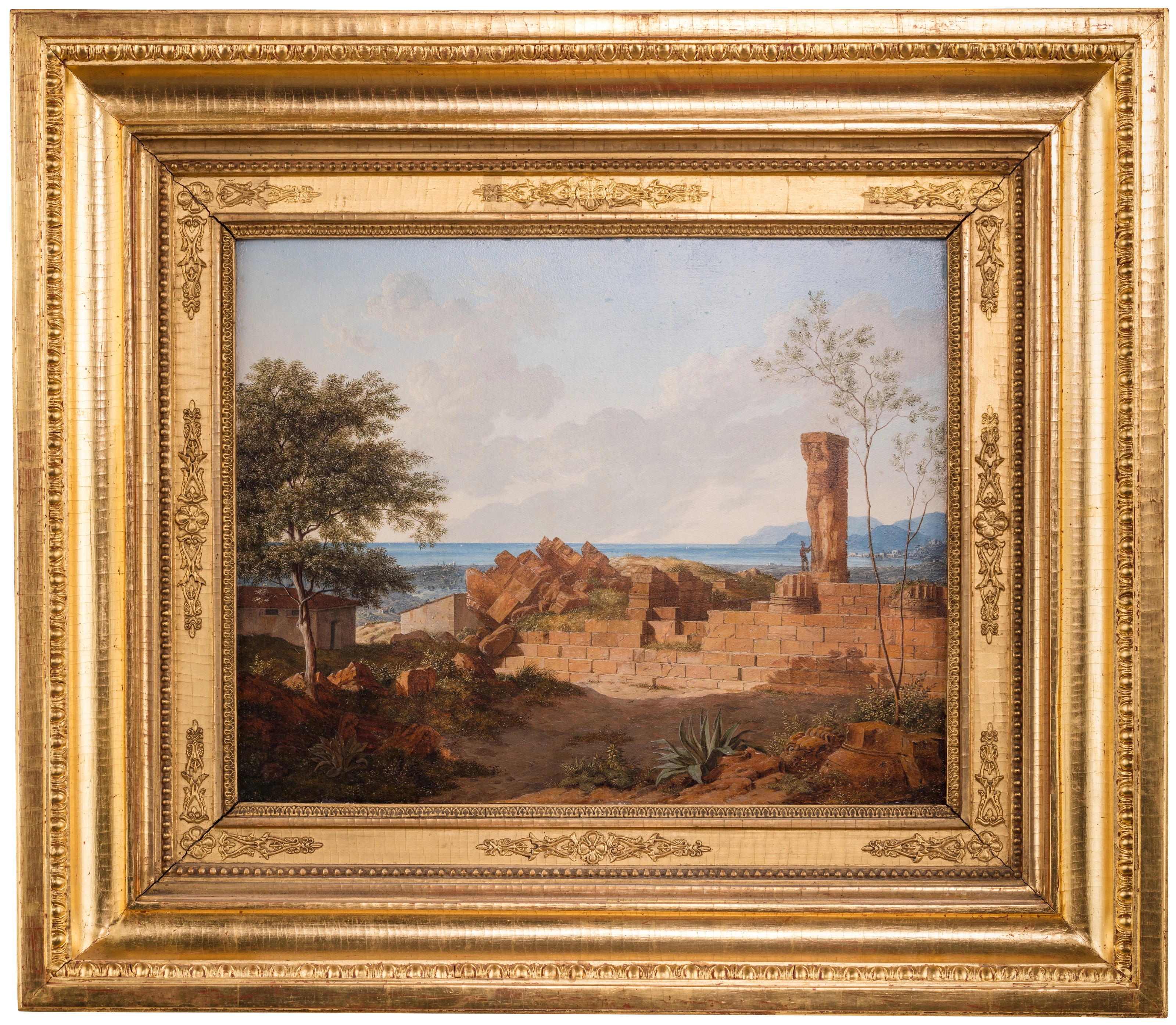 Leo von Klenze: Ruinen des Zeustempels zu Agrigent, 1828