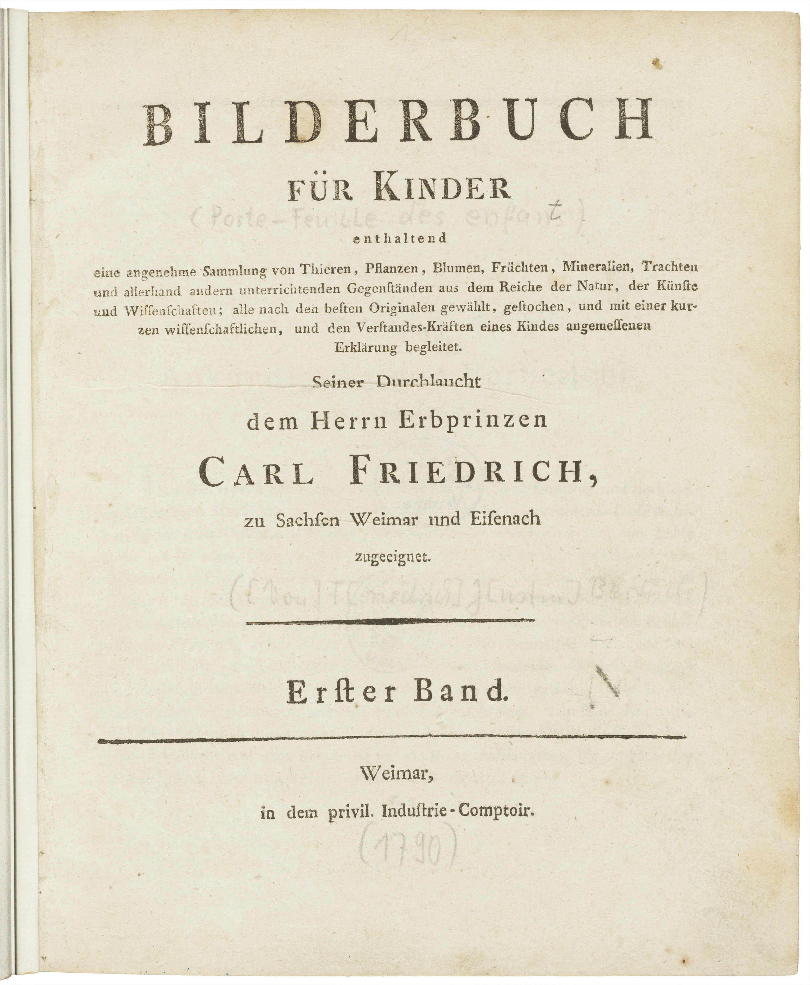 Friedrich Justin Bertuch: Bilderbuch für Kinder, 1790–1830
