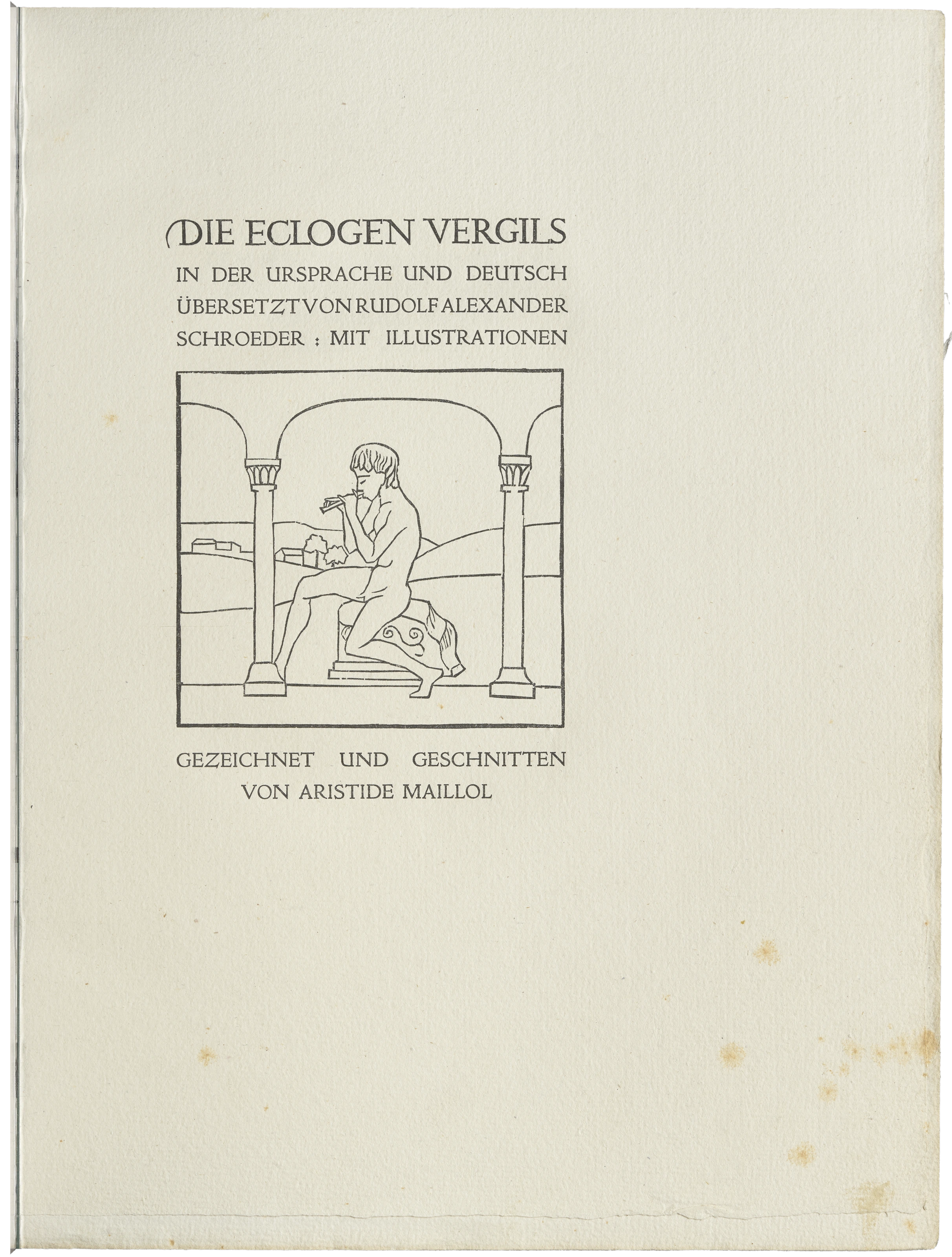 P. Vergilius Maro: Die Eclogen Vergils, 1926