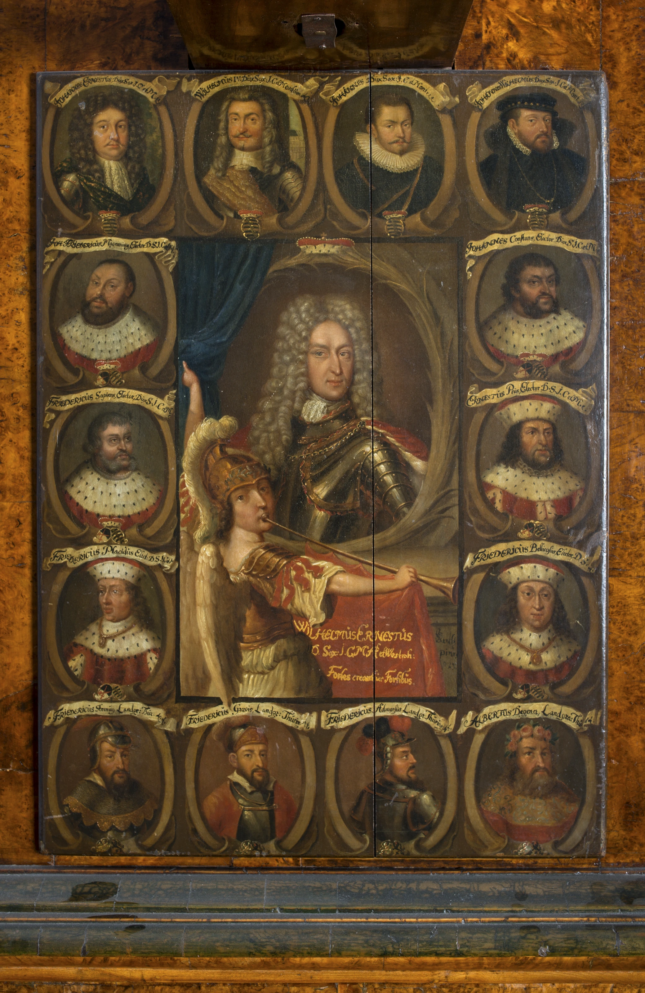 Detail: Wilhelm Ernst im Kreis seiner Ahnen