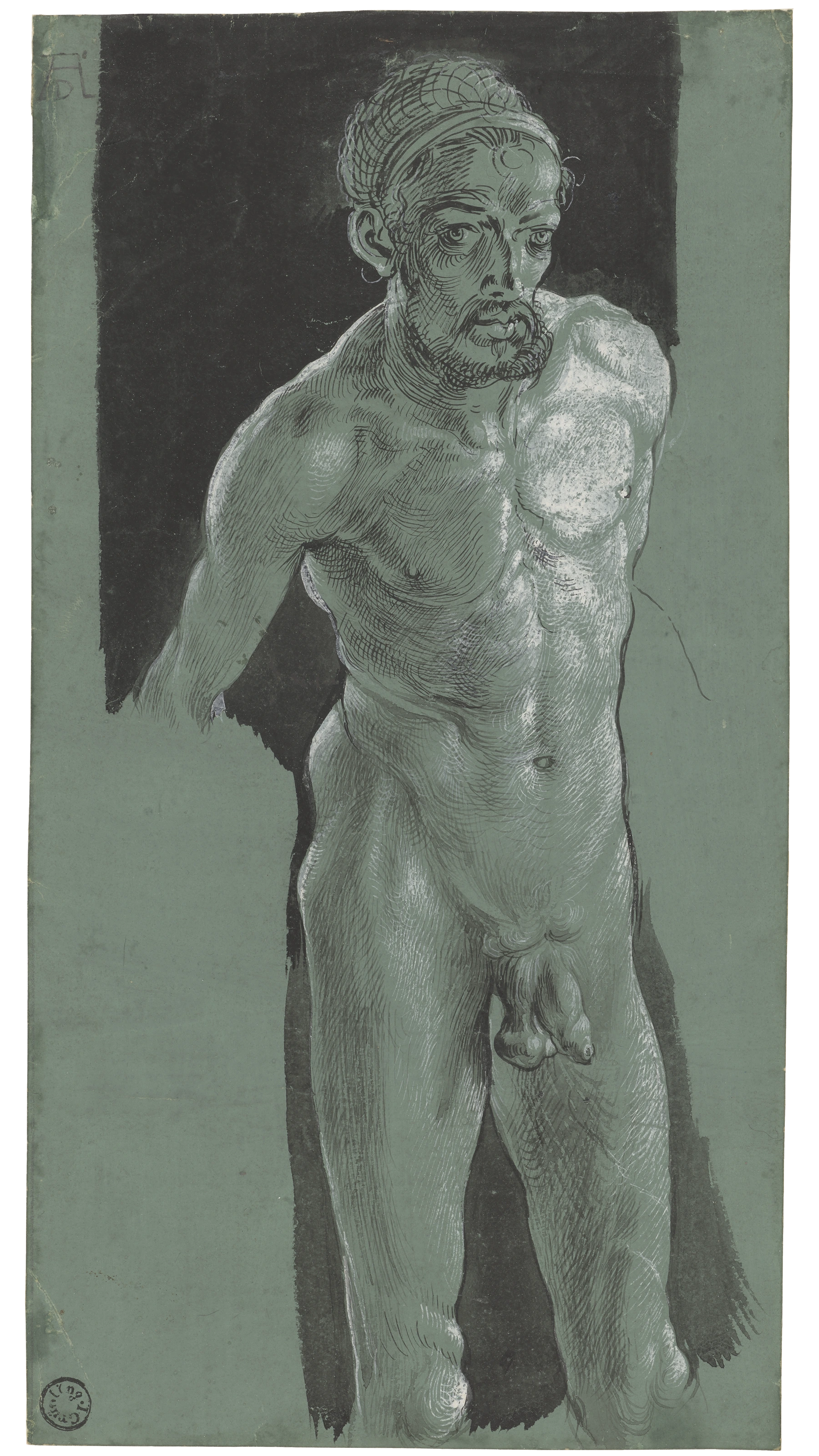 Albrecht Dürer: Selbstbildnis als Akt, um 1509