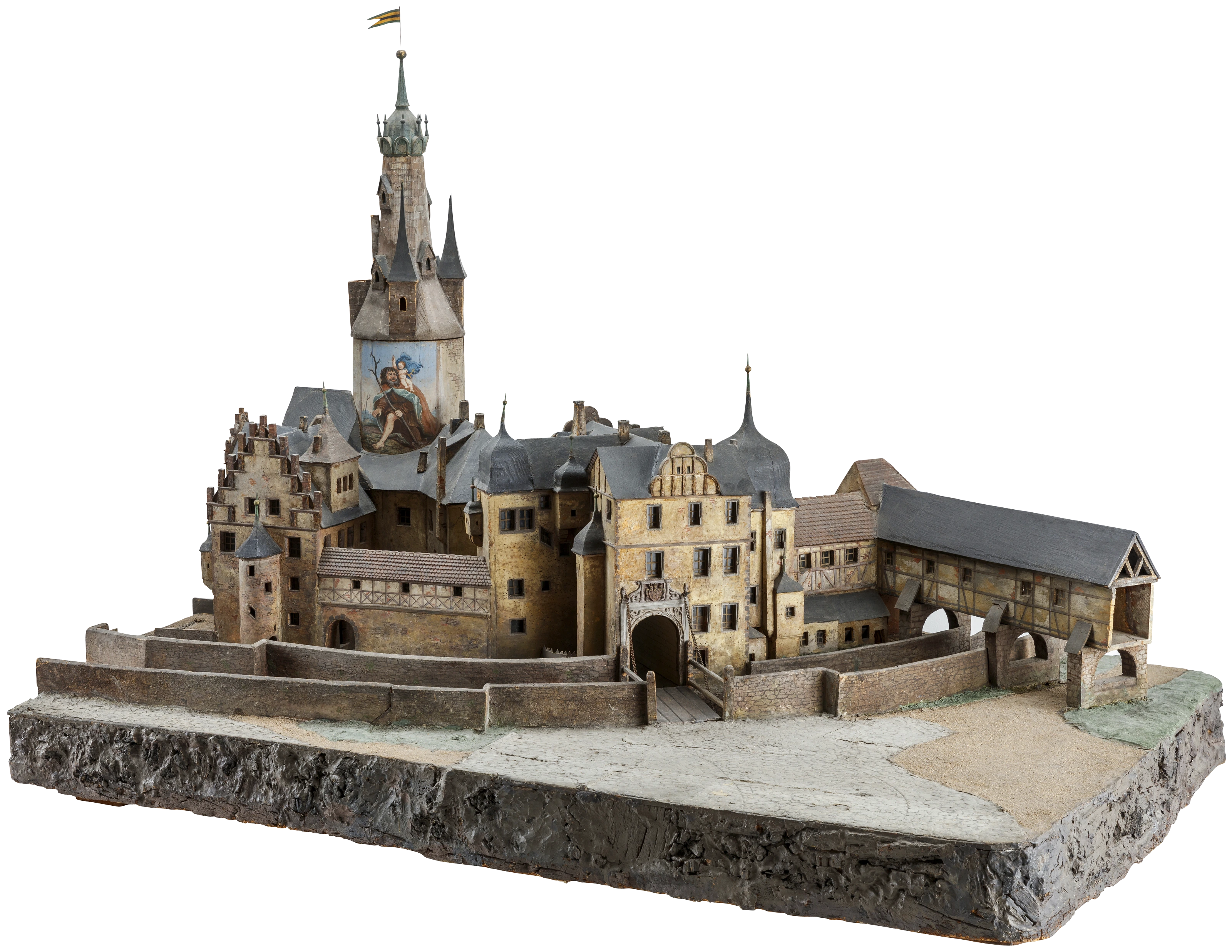 Modell der Bastille am Weimarer Residenzschloss, vor 1850 (Westseite)