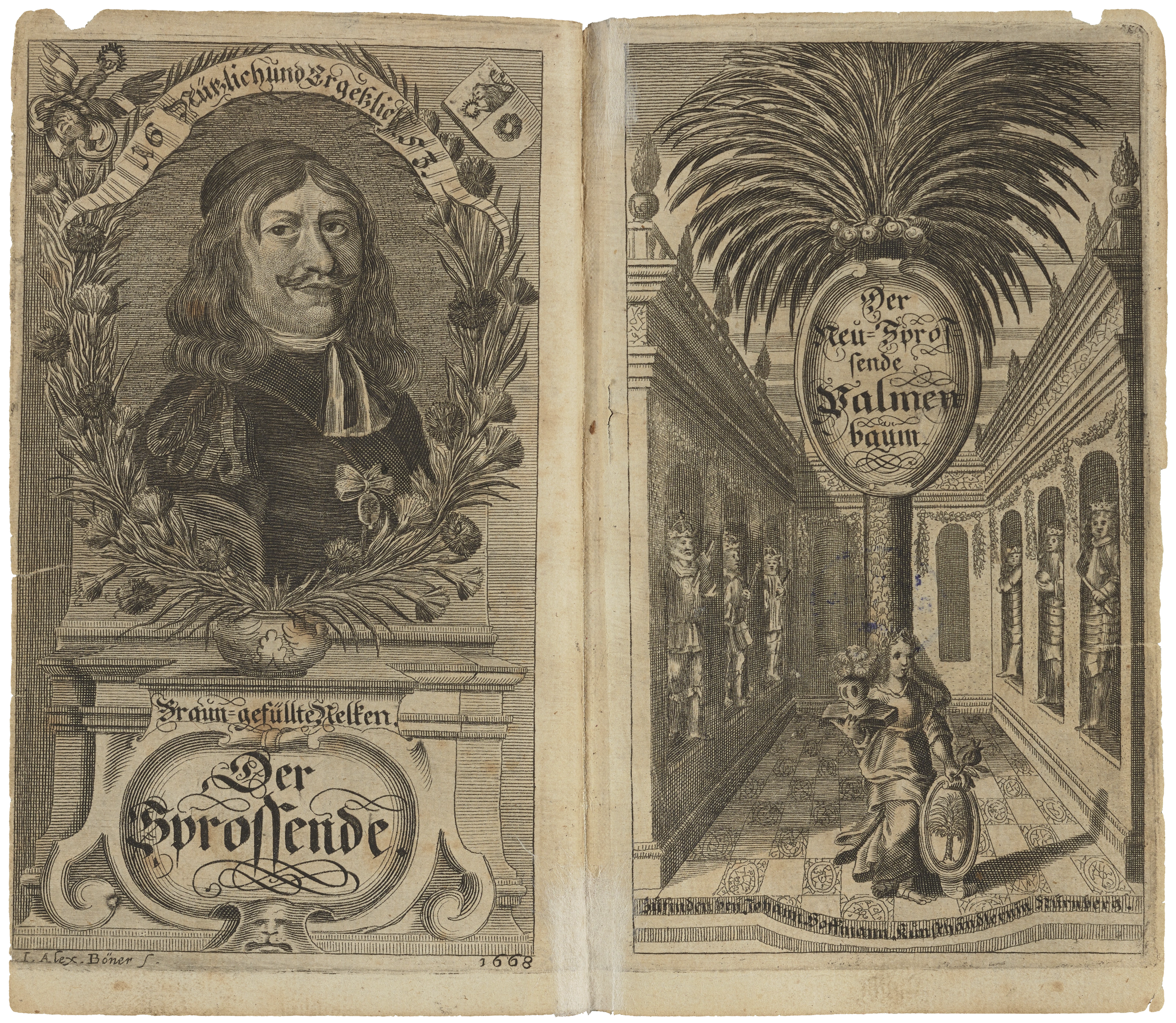 Johann Alexander Boener: Frontispiz und Kupfertitel, 1668