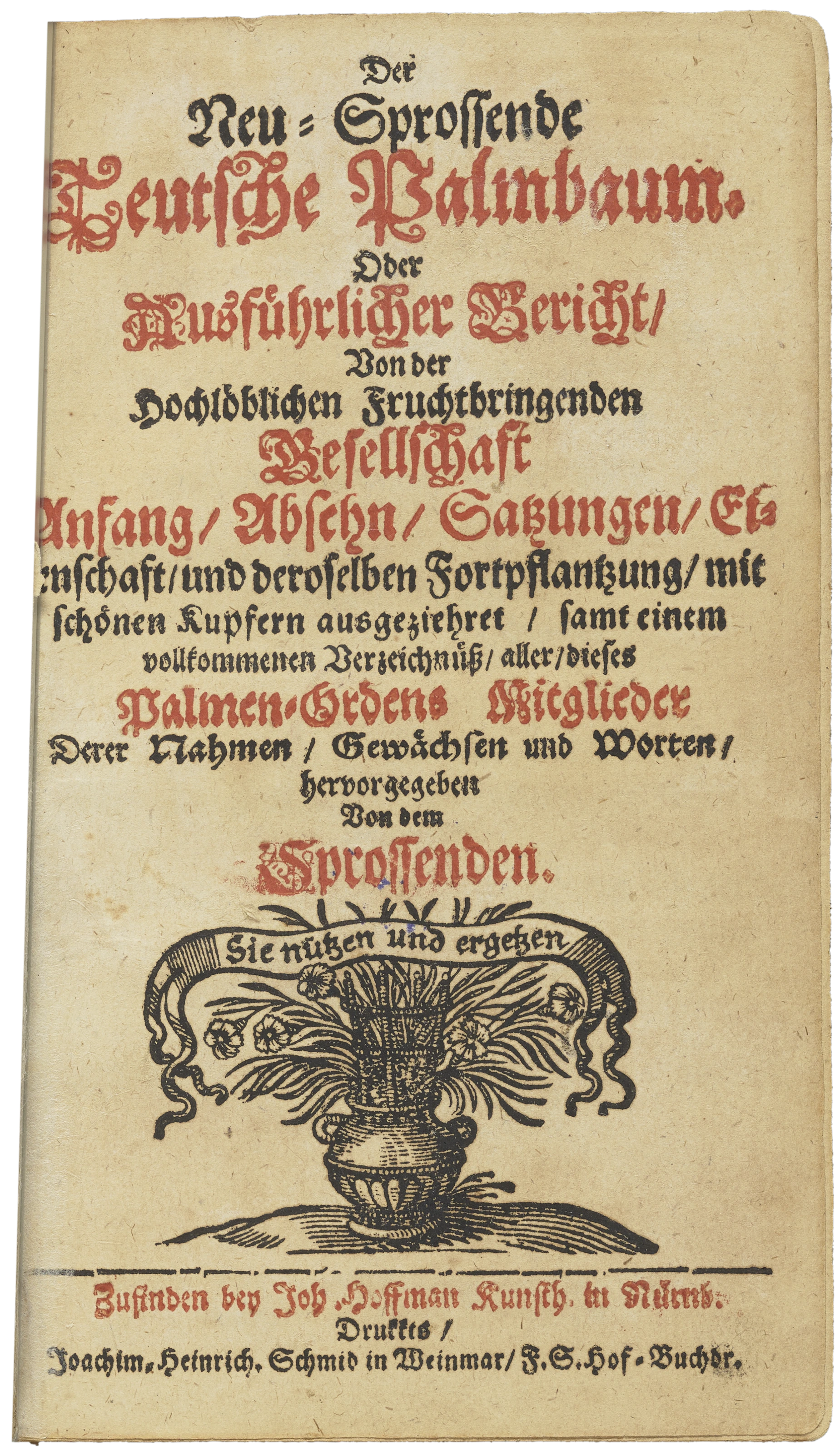 Georg Neumark: Der Neu-Sprossende Teutsche Palmbaum, 1669