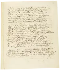 Johann Wolfgang von Goethe: Warum gabst du uns die tiefen Blicke, 1776 (Vorderseite)