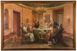 Hans W. Schmidt: Schiller deklamierend im Louisenzimmer, 1932