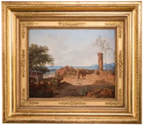 Leo von Klenze: Ruinen des Zeustempels zu Agrigent, 1828