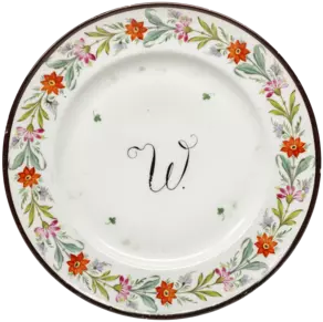 Porzellanmanufaktur Wallendorf: Kaffeeservice für Christoph Martin Wielands Kinder, um 1800