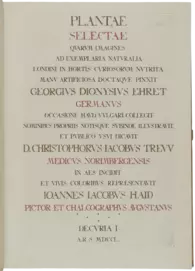 Christoph Jacob Trew: Plantae Selectae, 1750