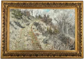 Christian Rohlfs: Steilhang bei Buchfart im März, um 1889