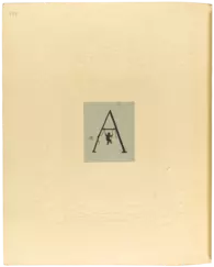 Adele Schopenhauer: Scherenschnitt des Buchstabens A, 1819