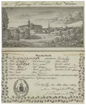 Karl Friedrich Gottlieb Eck: Gesellenwanderbuch, 1839–1842