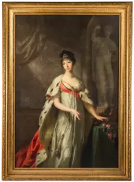 Johann Friedrich August Tischbein: Porträt Erbprinzessin Maria Pawlowna von Sachsen-Weimar-Eisenach, 1805