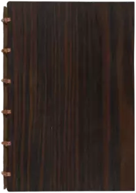 Anny Wottitz: Buchdeckel aus Sperrholz mit Mahagoni-Furnier, 1923