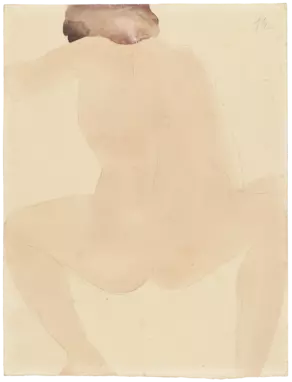 Auguste Rodin: Weiblicher Akt in hockender Position, vor 1905